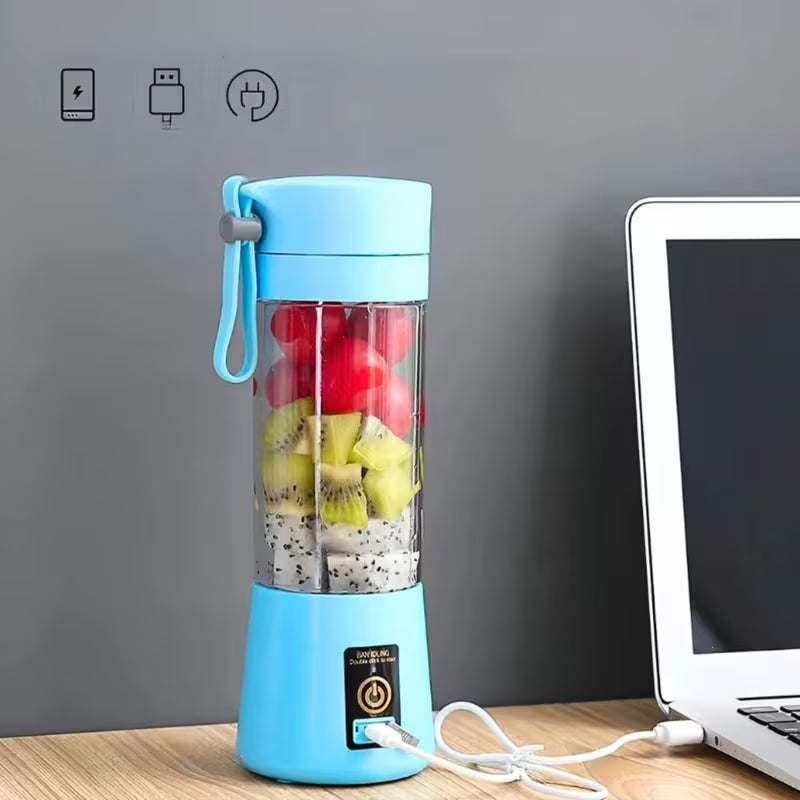 Minibatidora de frutas, portátil y práctica.