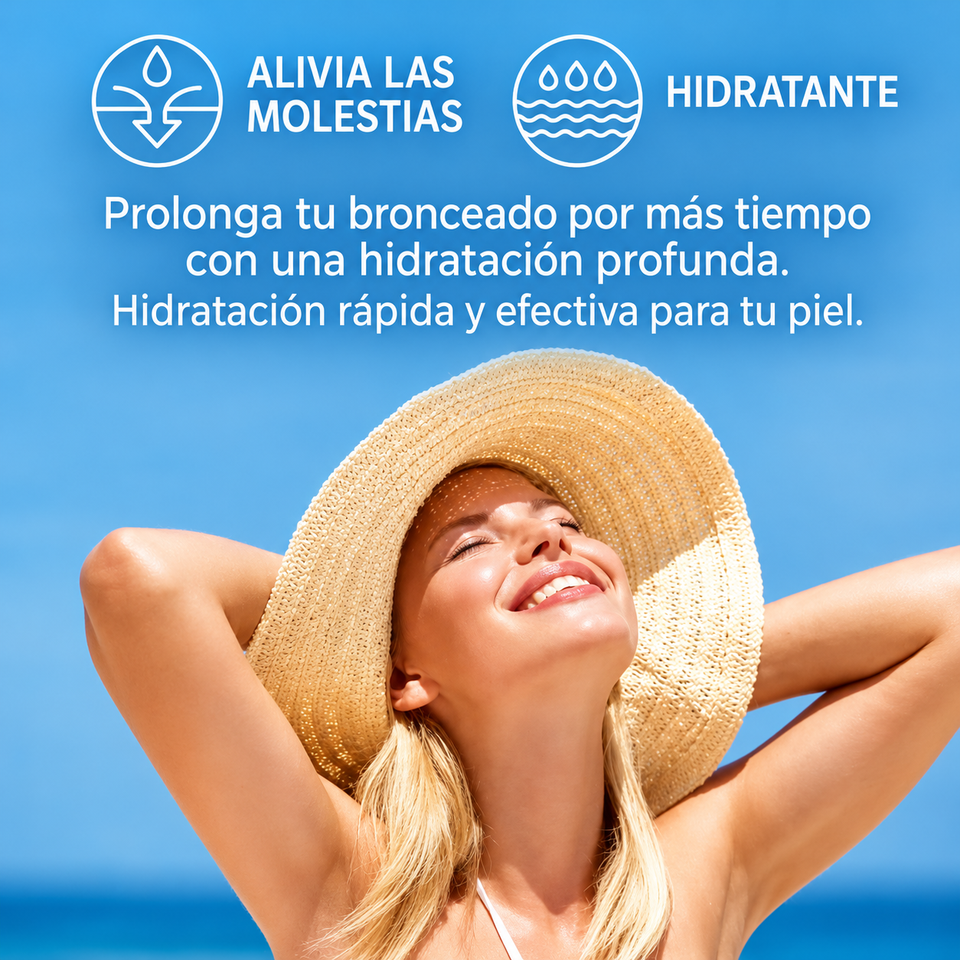 Gel Bronceador Intensivo Autobronceador para Rostro y Cuerpo