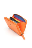 Case Look Women's Orange Wallet with Slogan Juno Sky 01