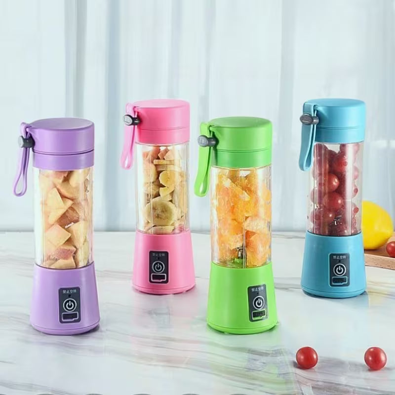 Minibatidora de frutas, portátil y práctica.
