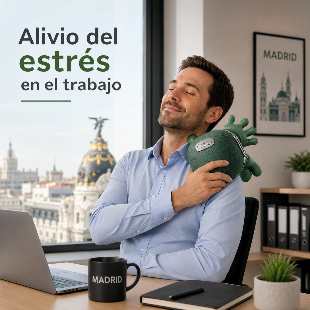 Masajeador de cuello portátil con función de calor